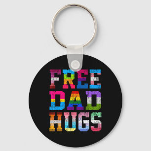 Dad Hugs For Pride Month Lgbt Fathers Day Key Ring