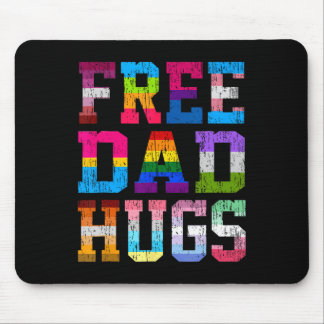 Dad Hugs For Pride Month Lgbt Fathers Day  Mouse Pad