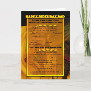 Dad Humourous computer birthday card