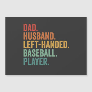 Dad Husband Baseball Left Handed Legend