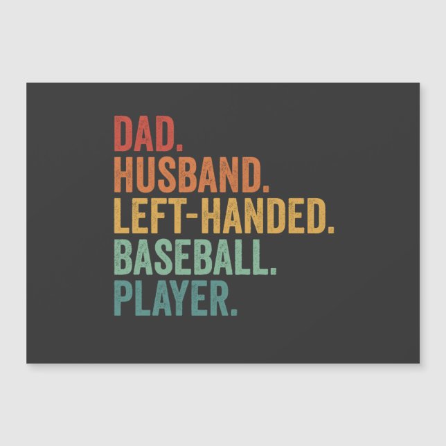 Dad Husband Baseball Left Handed Legend  (Front)