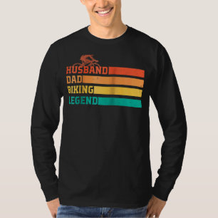 Dad Husband Biking Legend Vintage Cycling Bicycle T-Shirt