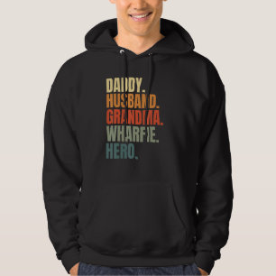 Dad husband grandpa wharfie legend dockworker long hoodie