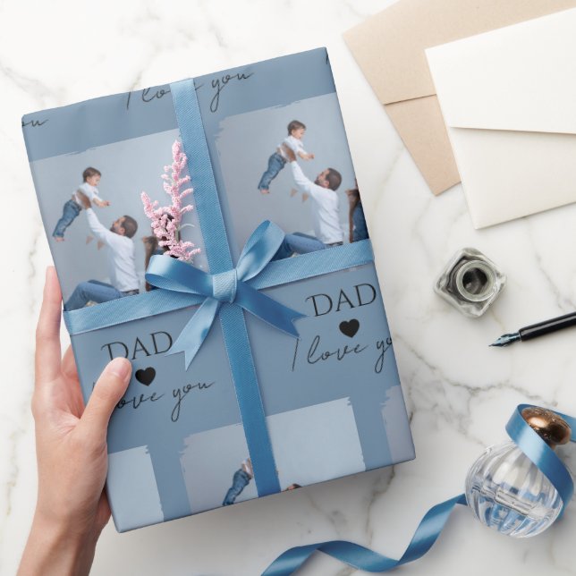 Dad, I Love You"  — For Father's Day -  Wrapping Paper (Gifting)