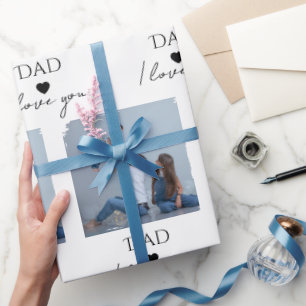 Dad, I Love You" — For Father's Day - Wrapping Paper