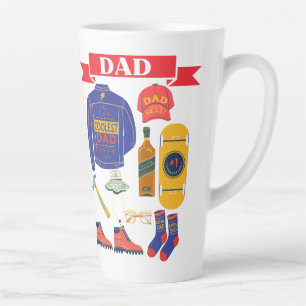 DAD ICONS  LATTE MUG