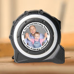 Dad Immeasurably Awesome Fathers Custom Photo 1<br><div class="desc">Let your dad know how immeasurably awesome he is with this personalised photo tape measure! Perfect for Father's Day, his birthday, Christmas, or any gift-giving occasion, these custom tape measures include your dad's photo in a round shape, plus room for you to add custom text along the top and bottom....</div>