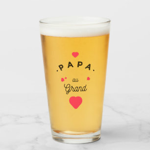 Dad in the large heart glass