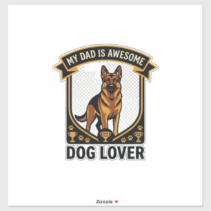 Dad Is Awesome Dog Lover German Shepherd Paws_1