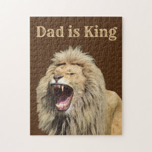 Dad is King Father’s Day Party Jigsaw Puzzle