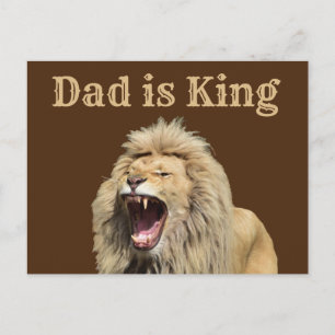 Dad is King Father’s Day Party Postcard