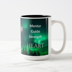 Dad Is Mentor, Guide, Strength & Heart Bear Mug