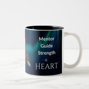 Dad Is Mentor Guide Strength & Heart Mug Eagle