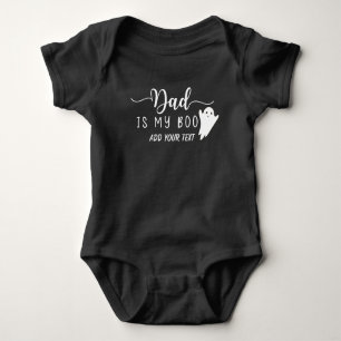 Dad is my Boo Cute Halloween Ghost Baby Bodysuit