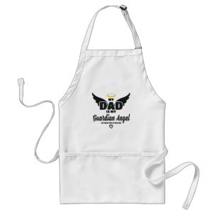 Dad Is My Guardian Angel Watches Over Me In Memory Standard Apron