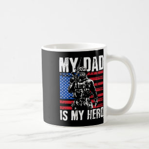 Dad Is My Hero Army Dad Fathers Day Amp 4th Of Jul Coffee Mug