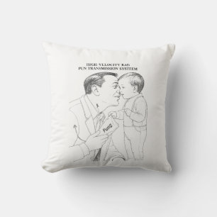 Dad Joke Blueprint T-Shirt Cushion