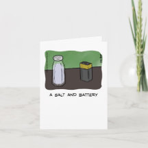 Dad Joke Father's Day Card - A Salt & Battery