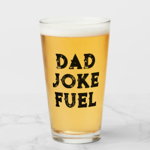 Dad Joke Fuel – Vintage Gift for Father Glass
