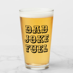 Dad Joke Fuel – Wild West Gift for Father Glass