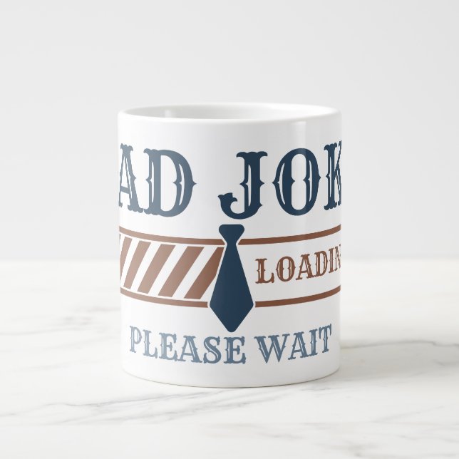 Dad Joke Loading Funny Father’s Day Large Coffee Mug (Front)