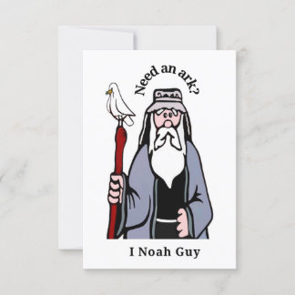 Dad joke note card “Need an ark? I know a guy”