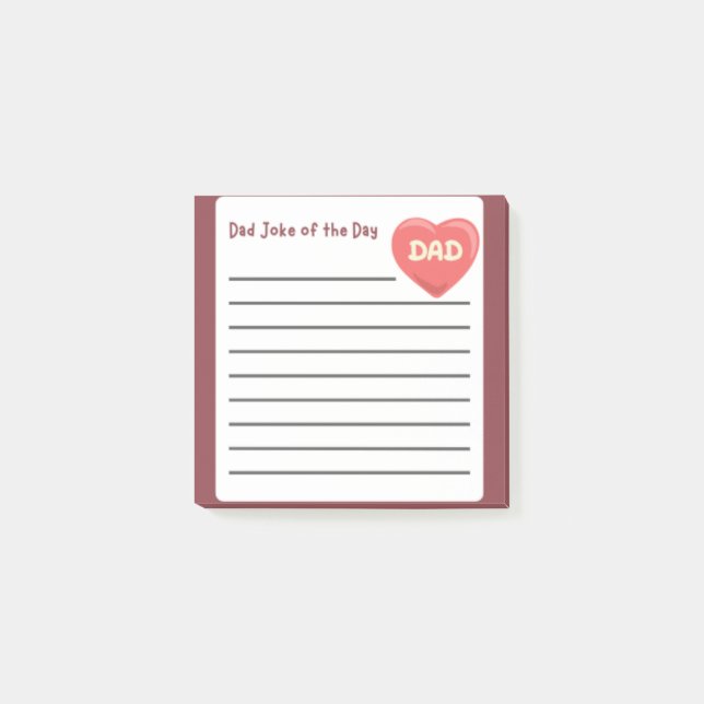 Dad Joke of the Day" Father's Day Post-It Note (Front)
