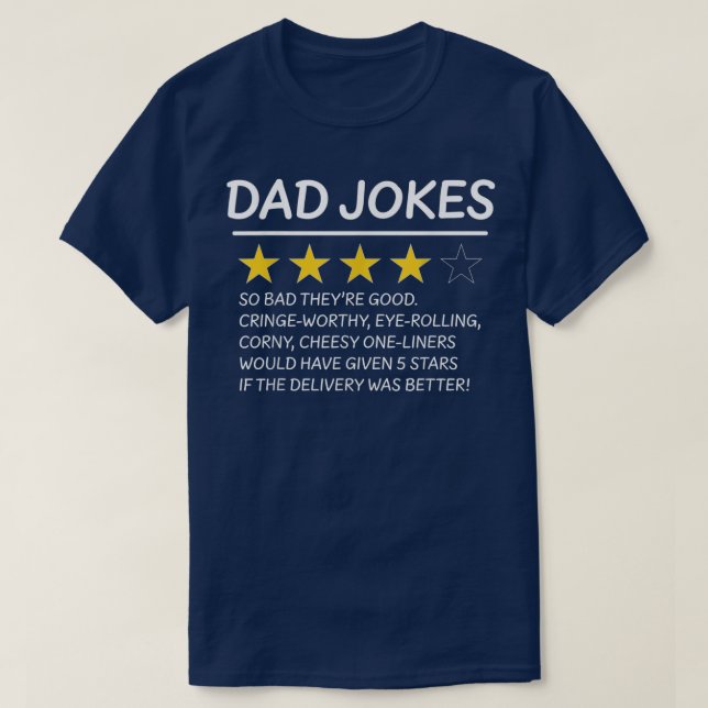 Dad Joke Review  T-Shirt (Design Front)