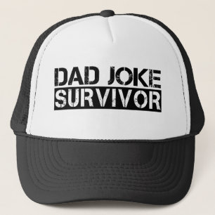 Dad Joke Survivor Funny Father’s Day Trucker Hat