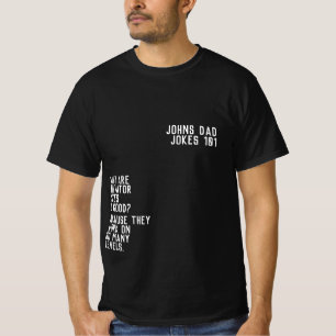DAD JOKES 101 Father's Day Black FUNNY GUY T-Shirt
