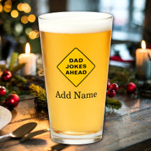 Dad Jokes Ahead Custom Name Text Personalised