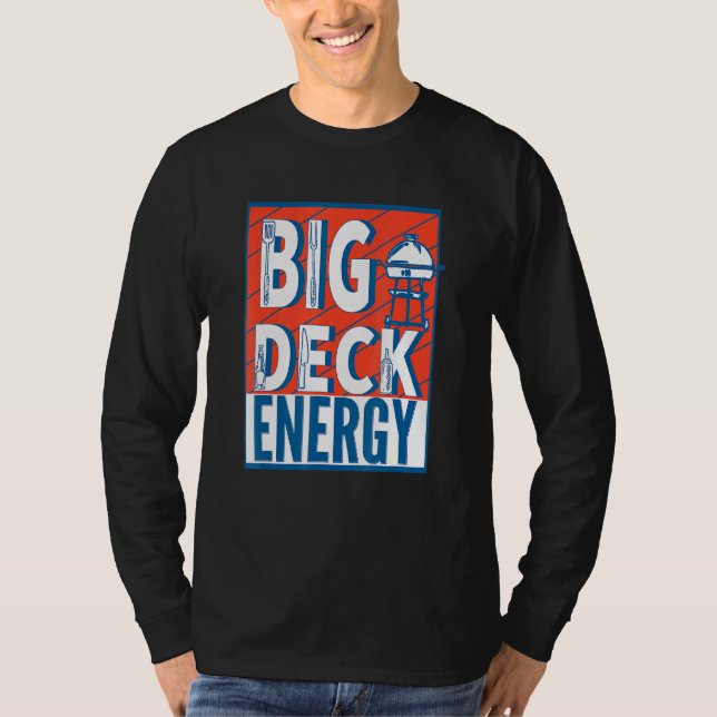 Dad Jokes  Big Deck Energy T-Shirt (Front)