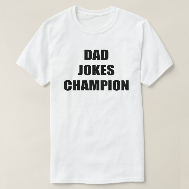 Dad Jokes Champion Father's Day Men's T-Shirt (Design Front)