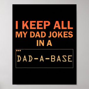 Dad Jokes Design For Men Dad Database Dad Joke Lov Poster