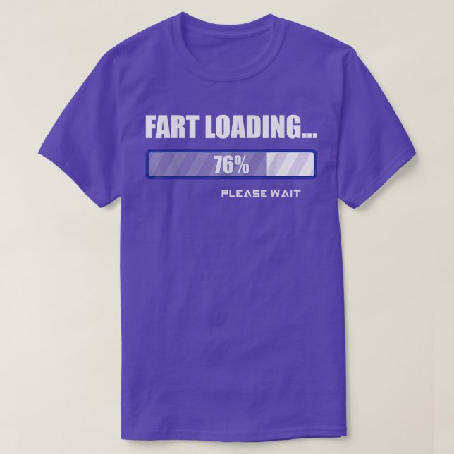 Dad Jokes Fart Loading Please Wait Funny Father's  T-Shirt (Design Front)