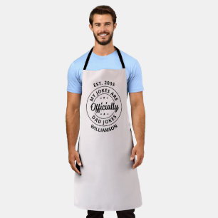 Dad Jokes Fathers day gift for new dad to be Apron