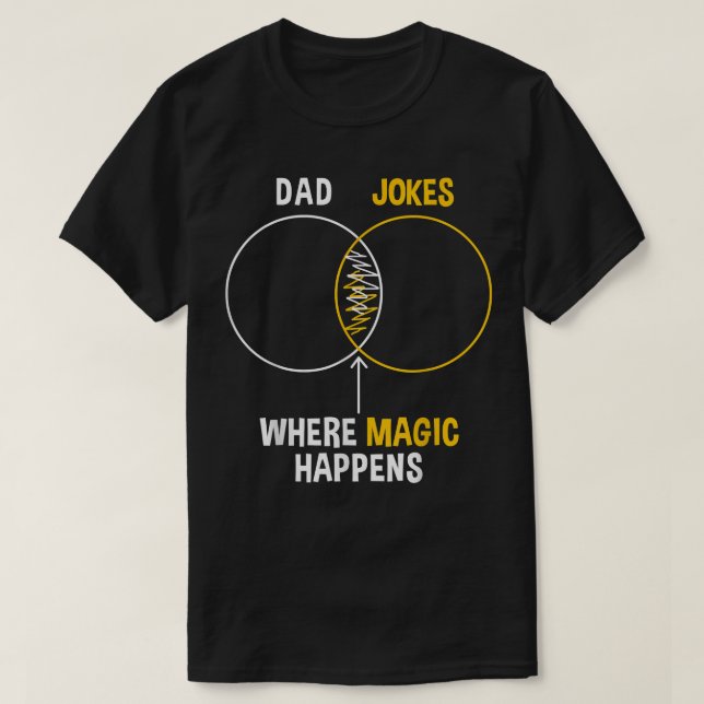 Dad Jokes Graph Chart Funny Dad  T-Shirt (Design Front)