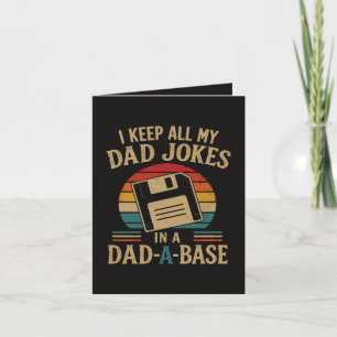 dad Jokes in a dad-a-Base Holiday Card