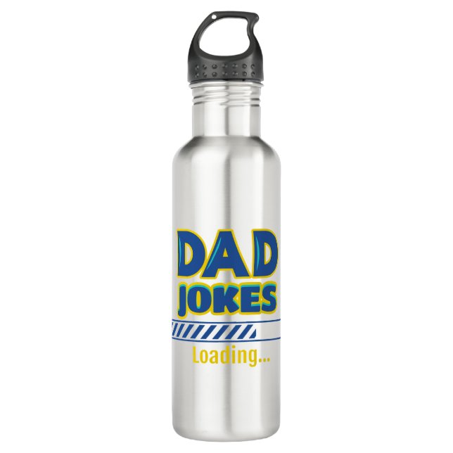 Dad Jokes Loading 710 Ml Water Bottle (Front)