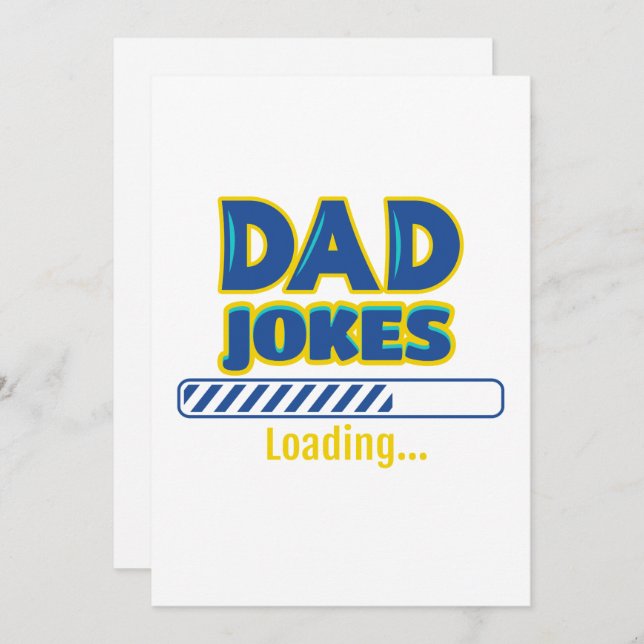 Dad Jokes Loading Holiday Card (Front/Back)