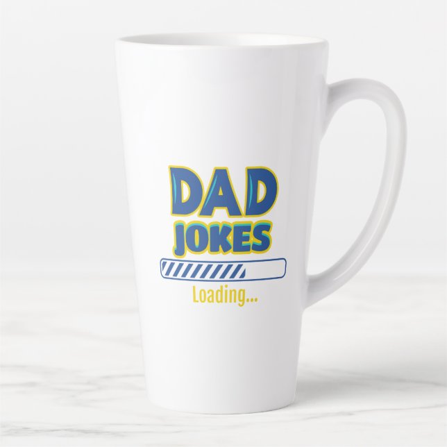 Dad Jokes Loading Latte Mug (Right)