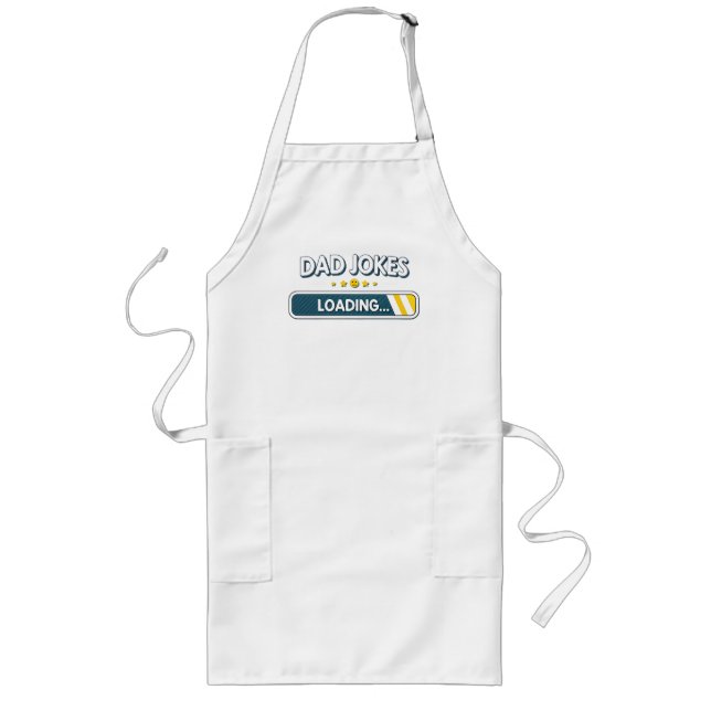 Dad Jokes Loading... Long Apron (Front)