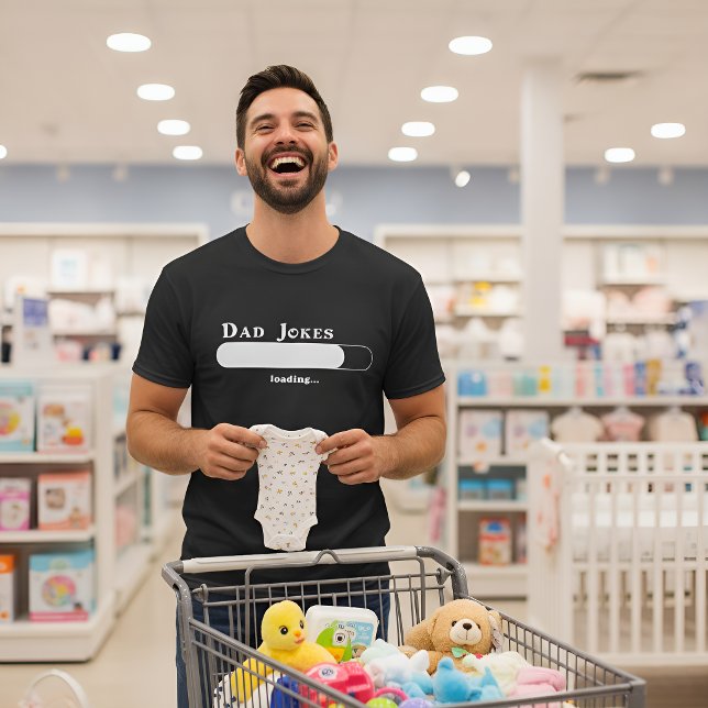 Dad Jokes Loading T-Shirt | Funny Dad-to-Be Shirt  (Creator Uploaded)