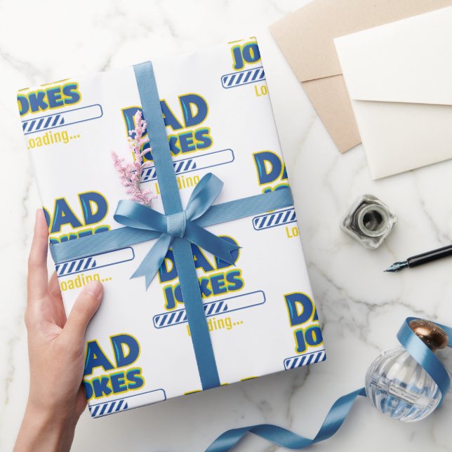 Dad Jokes Loading Wrapping Paper (Gifting)