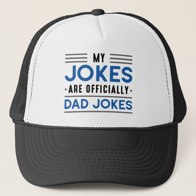 Dad Jokes Trucker Hat (Front)