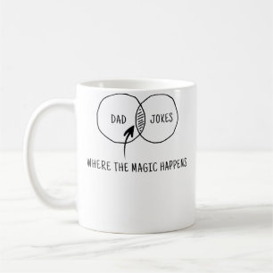 Dad Jokes Where The Magic Happens Coffee Mug