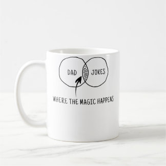 Dad Jokes Where The Magic Happens Coffee Mug