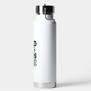 Dad Kids Battery Funny Vintage Vector Shirt Design Water Bottle