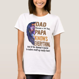 Dad knows a lot but papa knows everything shirt