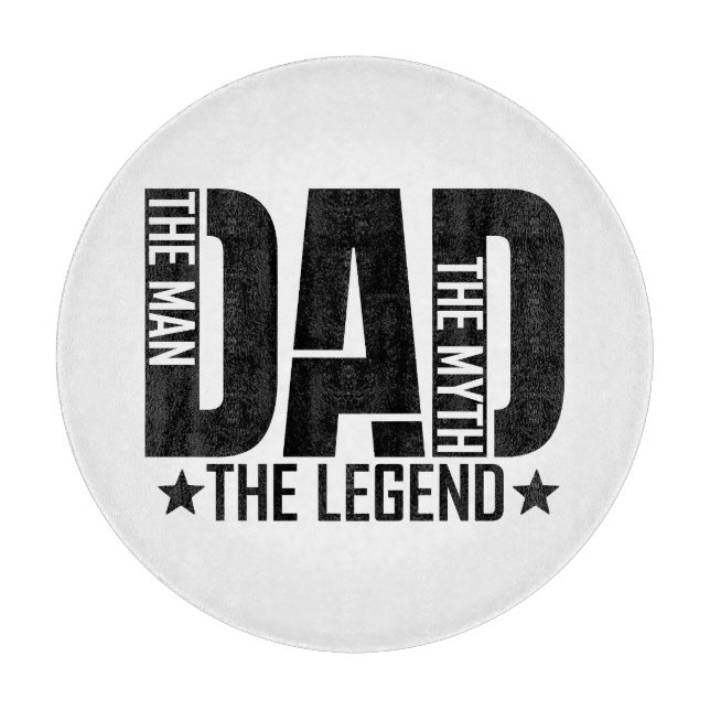Dad Legend Man Cutting Board (Front)